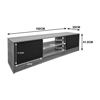 Sasa pakoworld TV cabinet in sonoma shade 150x35x41.5cm