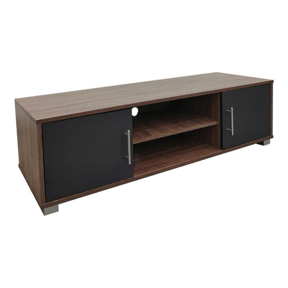 Serank TV cabinet in oak-anthracite shade 120x40x40cm