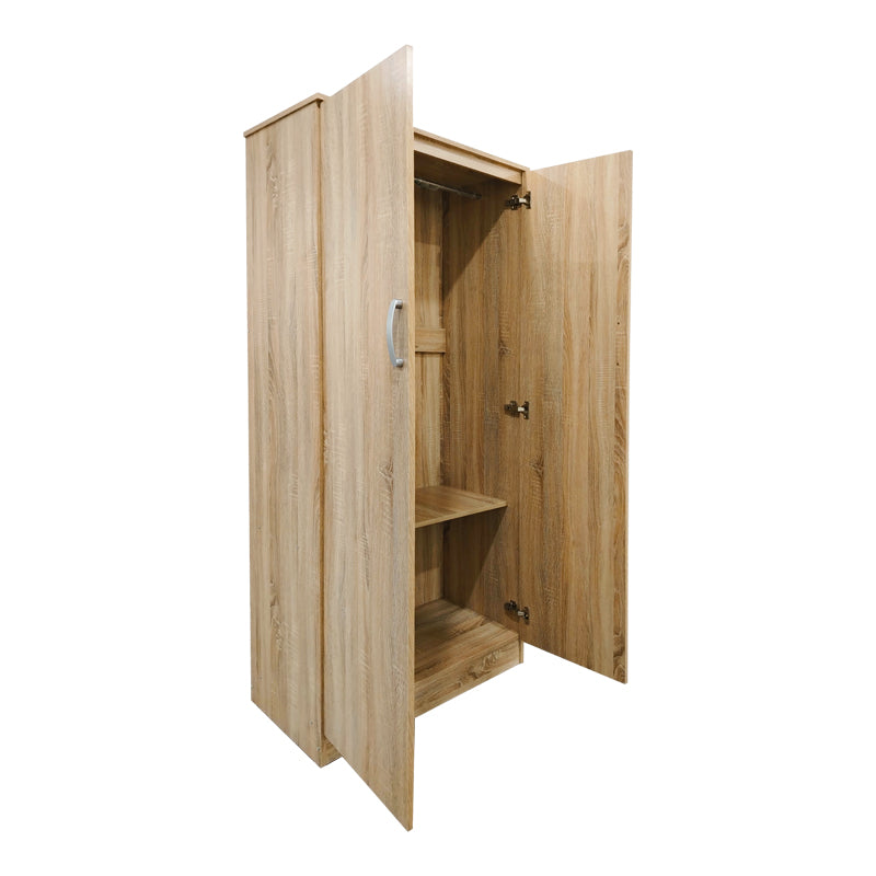 Two-door wardrobe Athos pakoworld in sonoma color 80x42x180cm