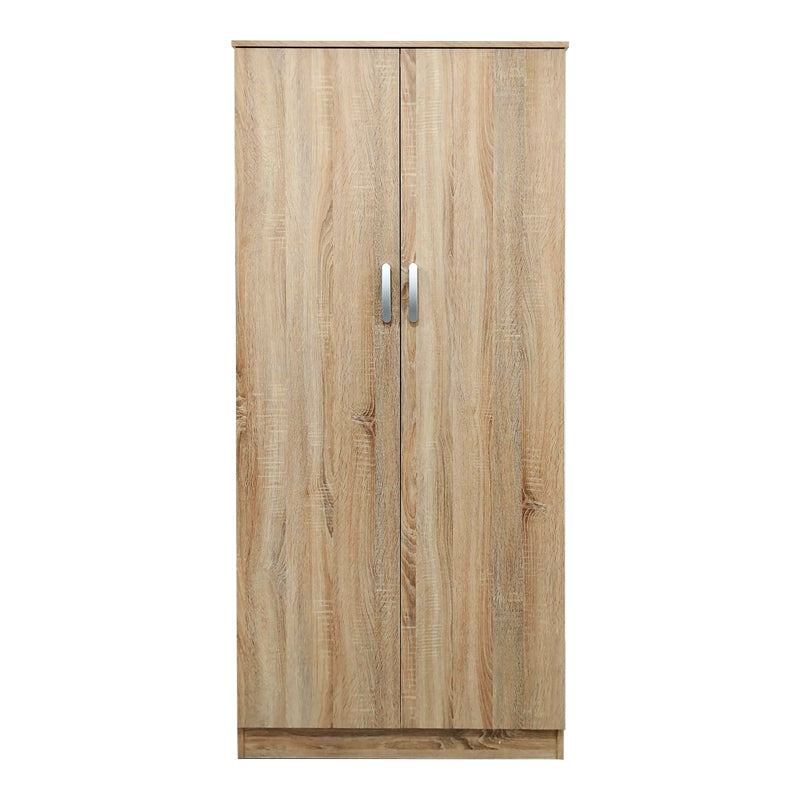 Two-door wardrobe Athos pakoworld in sonoma color 80x42x180cm