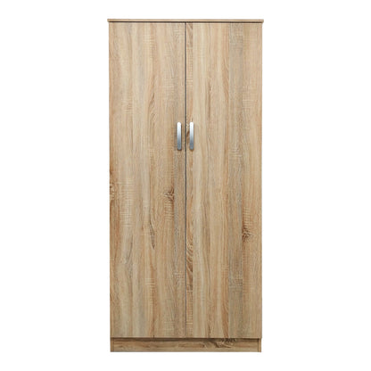 Two-door wardrobe Athos pakoworld in sonoma color 80x42x180cm