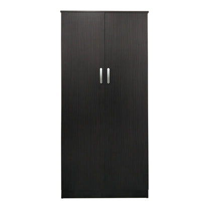 Two-door wardrobe Athos pakoworld in wenge color 80x42x180cm