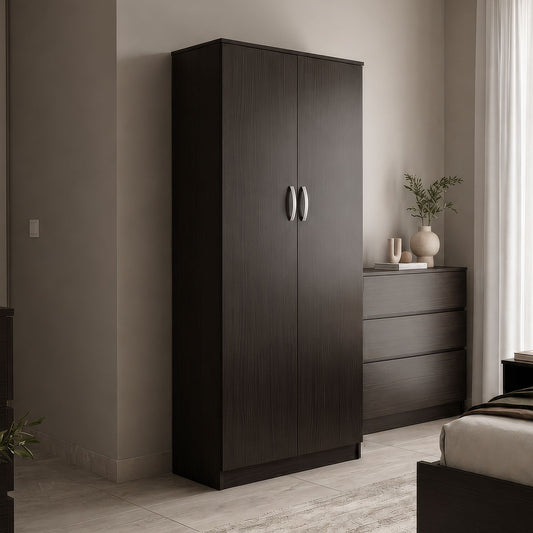 Two-door wardrobe Athos in wenge color 80x42x180cm