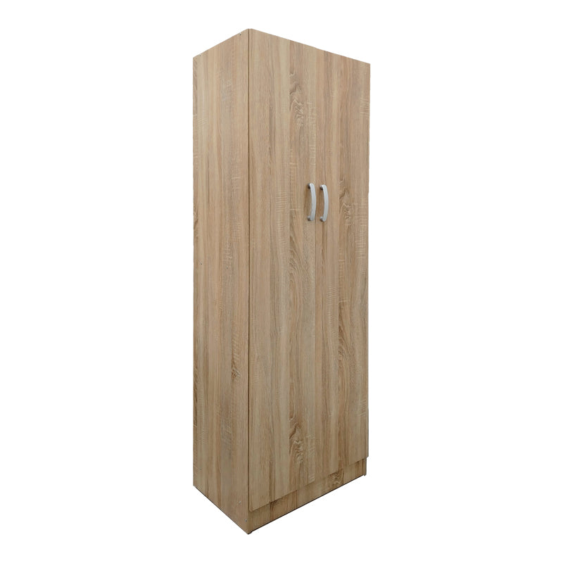 Two-door wardrobe Athos pakoworld in sonoma color 60x42x180cm