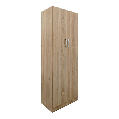 Two-door wardrobe Athos pakoworld in sonoma color 60x42x180cm