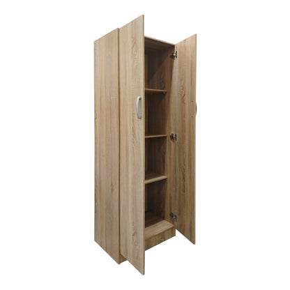 Two-door wardrobe Athos pakoworld in sonoma color 60x42x180cm