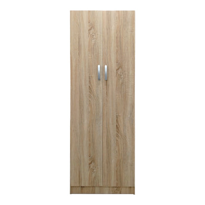 Two-door wardrobe Athos pakoworld in sonoma color 60x42x180cm