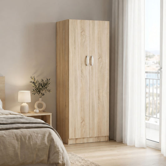 Two-door wardrobe Athos in sonoma color 60x42x180cm
