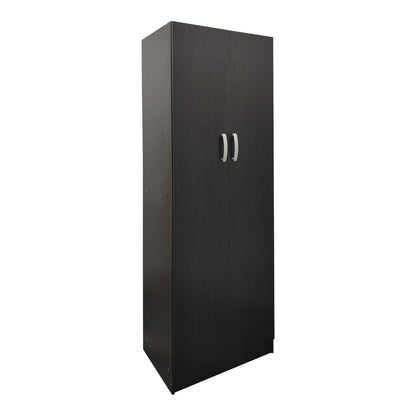 Two-door wardrobe Athos pakoworld in wenge color 60x42x180cm