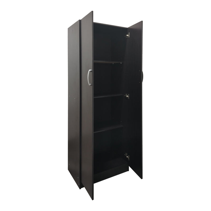 Two-door wardrobe Athos pakoworld in wenge color 60x42x180cm