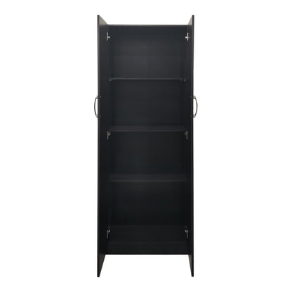 Two-door wardrobe Athos pakoworld in wenge color 60x42x180cm