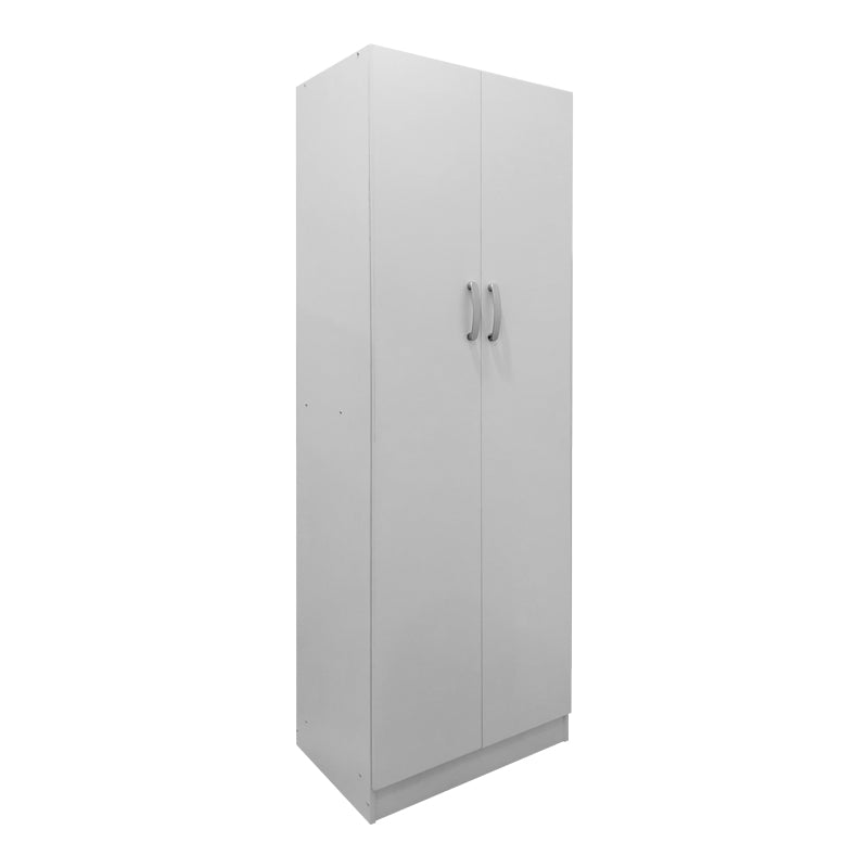 Two-door wardrobe Athos pakoworld in white color 60x42x180cm