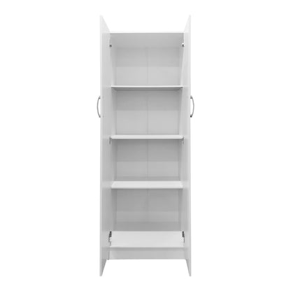 Two-door wardrobe Athos pakoworld in white color 60x42x180cm