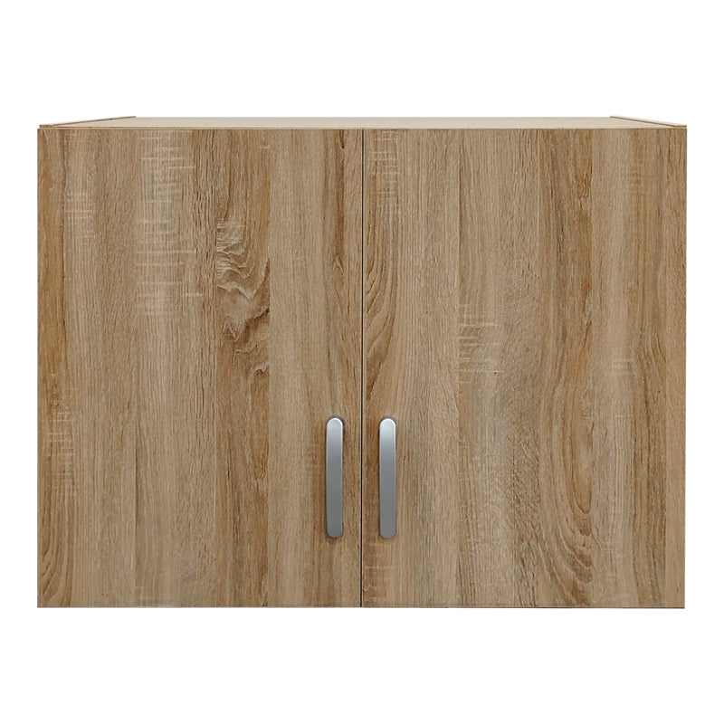 Two-door wardrobe loft Athos pakoworld in sonoma color 80x42x60cm