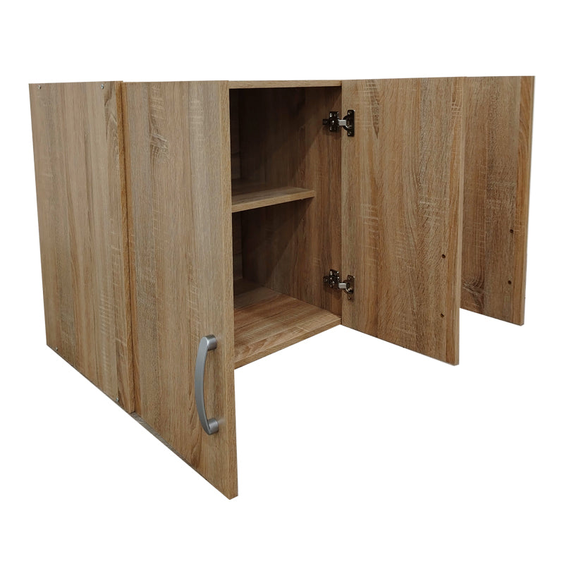 Three-door wardrobe loft Athos pakoworld in sonoma color 90x41.5x60cm