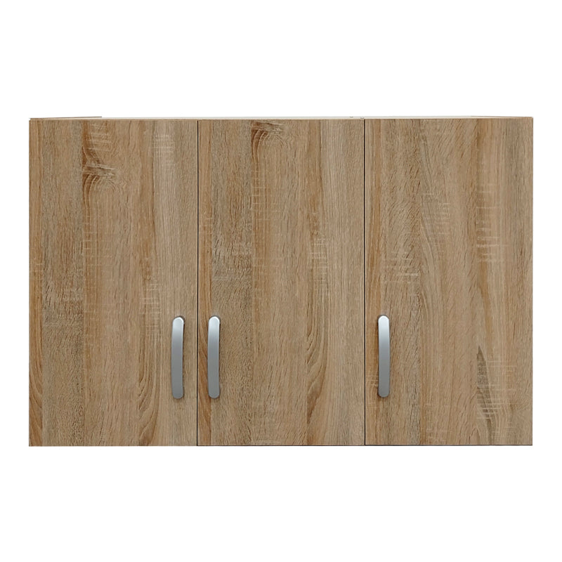 Three-door wardrobe loft Athos pakoworld in sonoma color 90x41.5x60cm