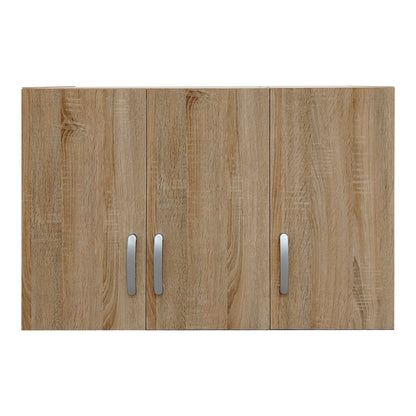 Three-door wardrobe loft Athos pakoworld in sonoma color 90x41.5x60cm