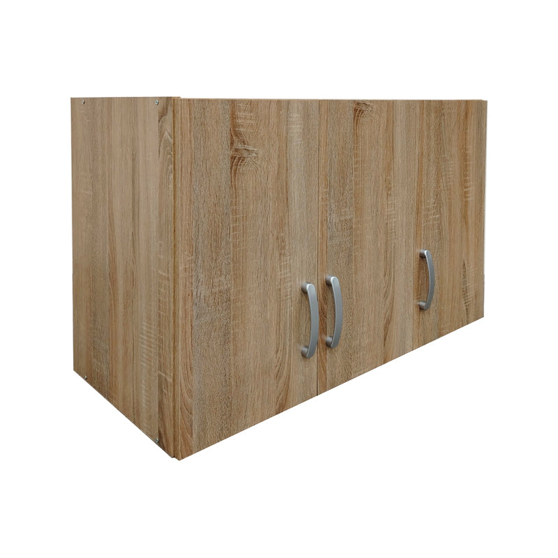Three-door wardrobe loft Athos pakoworld in sonoma color 90x41.5x60cm