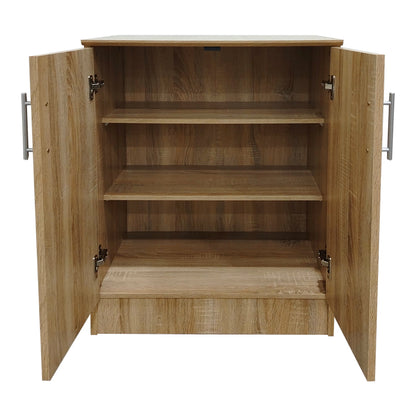 Shoe cabinet for 6 pairs of shows Souken in sonoma color 60x40x80cm
