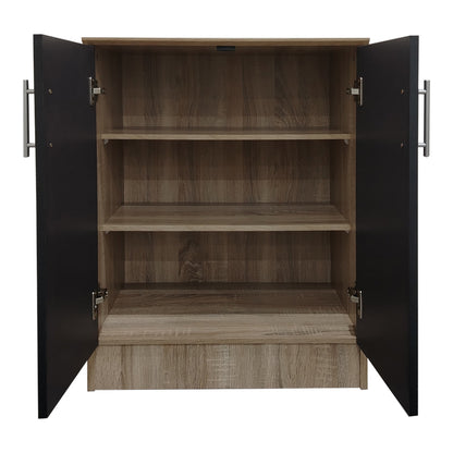 Shoe cabinet for 6 pairs of shows Souken in sonoma-dark grey color 60x40x80cm