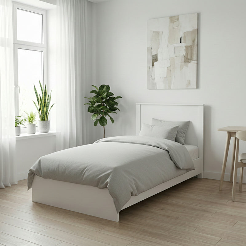 Athos bed in white shade 90x190cm