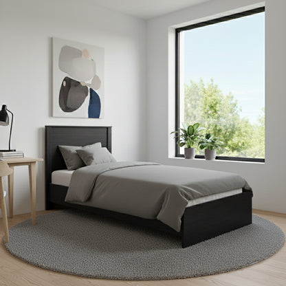 Athos bed in wenge shade 90x190cm