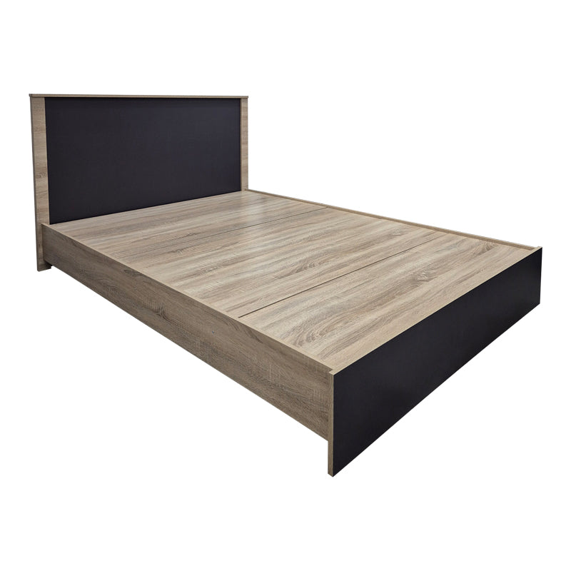 Athos bed in sonoma-anthracite shade 140x200 cm