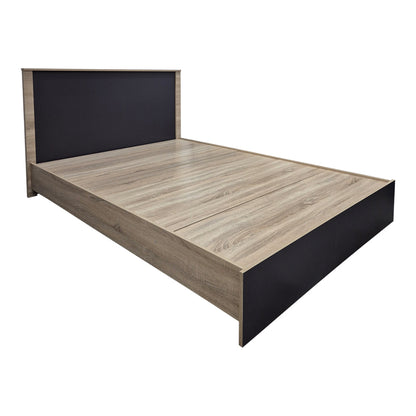 Athos bed in sonoma-anthracite shade 140x200 cm