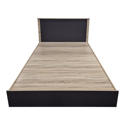 Athos bed in sonoma-anthracite shade 140x200 cm
