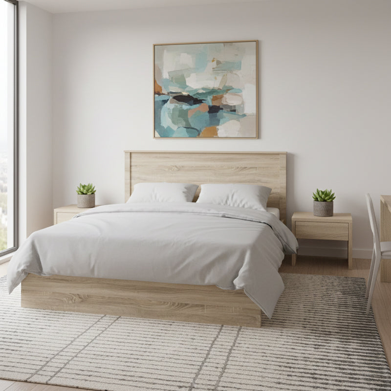 Athos bed in sonoma shade 160x200 cm