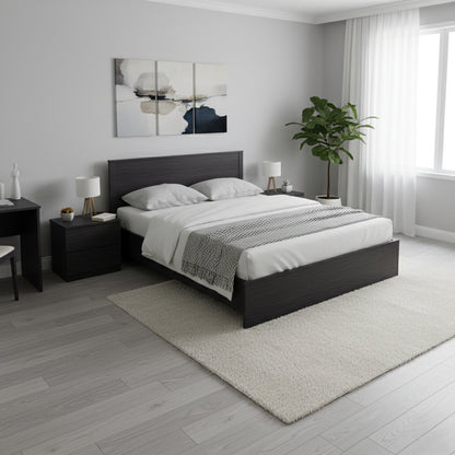 Athos bed in wenge shade 160x200 cm