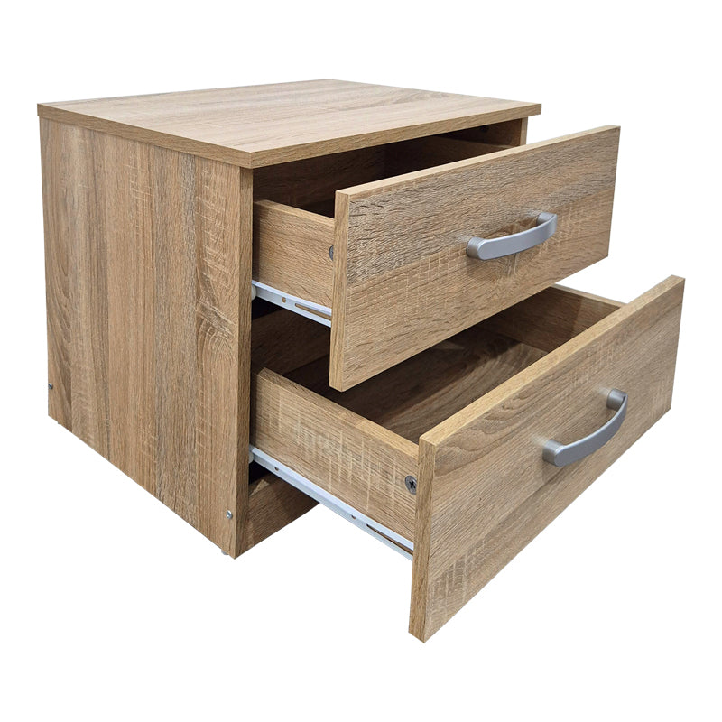 Athos bedside tables in sonoma shade 48x40x41.5cm