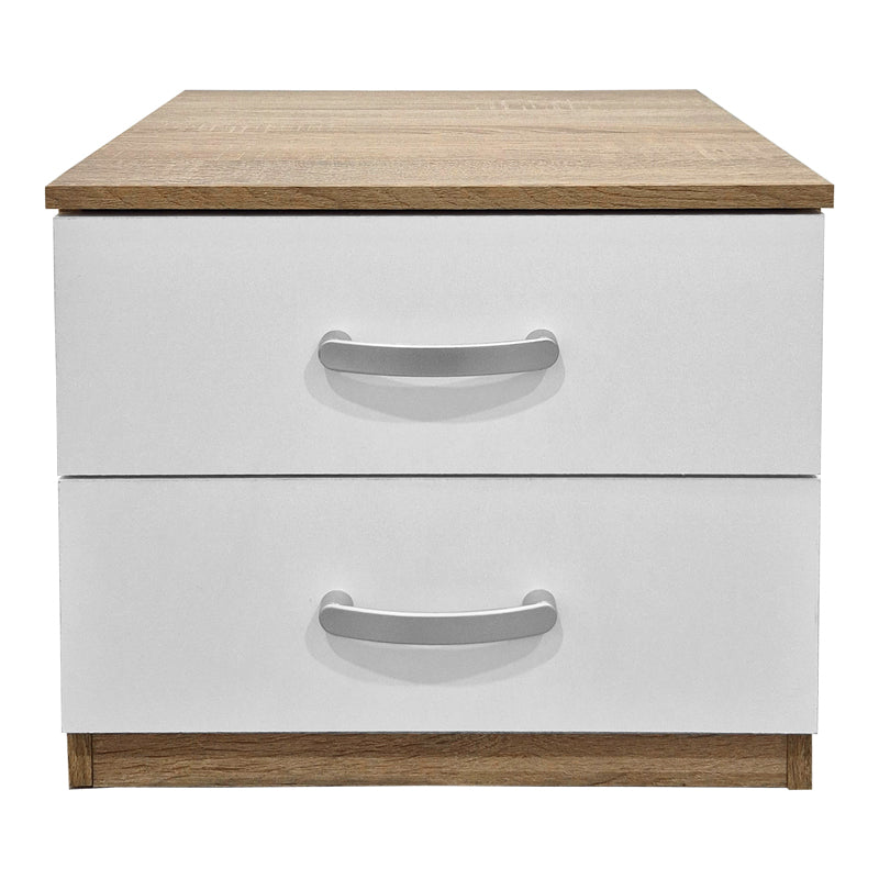 Athos bedside tables in sonoma-white shade 48x40x41.5cm
