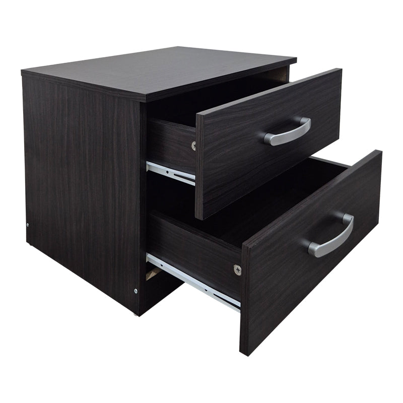 Athos bedside tables in wenge shade 48x40x41.5cm