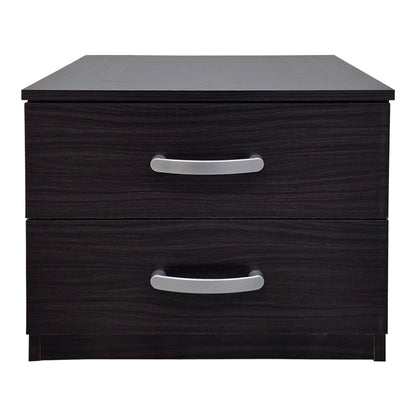 Athos bedside tables in wenge shade 48x40x41.5cm