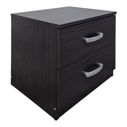 Athos bedside tables in wenge shade 48x40x41.5cm