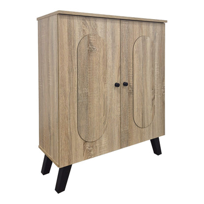 Shoe rack-cabinet Cathi sonoma 80x34x95cm