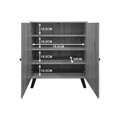 Shoe rack-cabinet Cathi sonoma 80x34x95cm