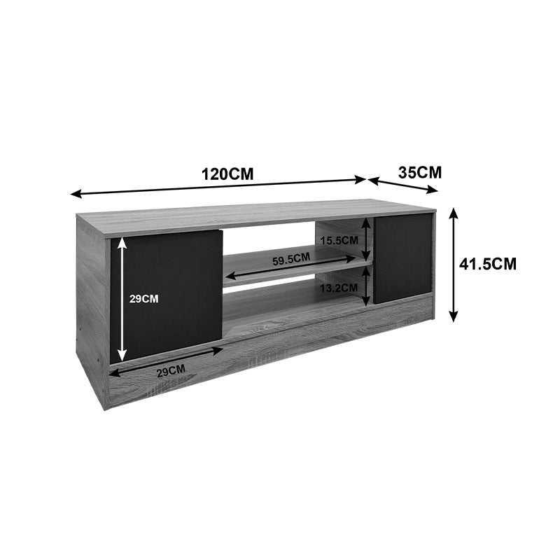 Sasa TV cabinet white 120x35x41.5cm