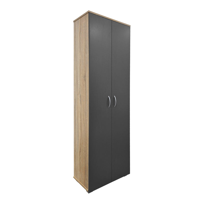Shoe rack-wardrobe Racka sonoma-anthracite 58x34x186cm