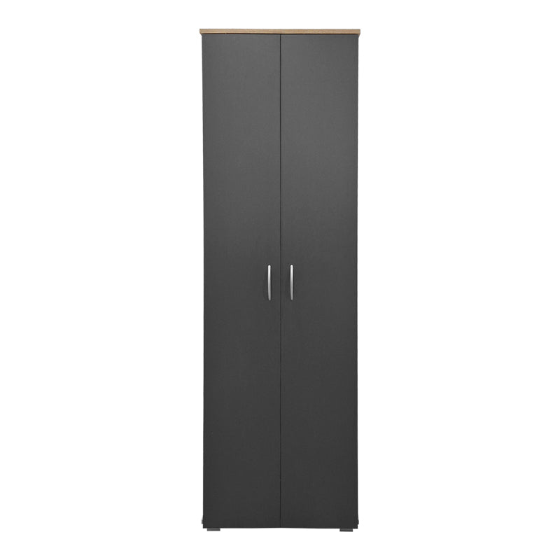 Shoe rack-wardrobe Racka sonoma-anthracite 58x34x186cm