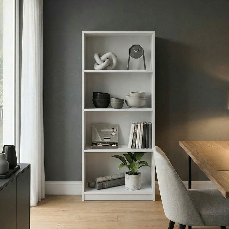 Kendy bookcase white 60x30x167cm