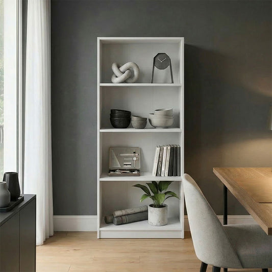Kendy bookcase white 60x30x167cm