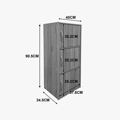 Soline column cabinet light grey 40x34.5x90.5cm