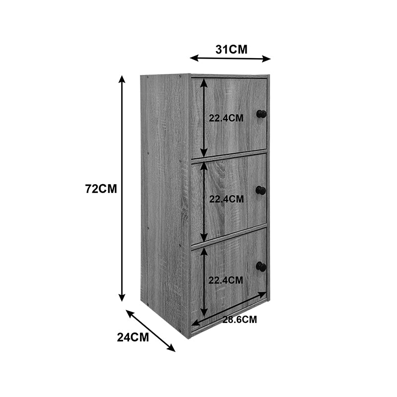 Wirdia column cabinet sonoma 30.5x24x71.5cm