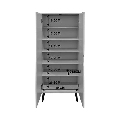 Oufelia shoe cabinet white 60x32.5x134.5cm