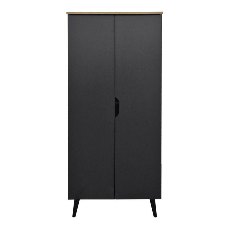 Oufelia shoe cabinet sonoma-anthracite 60x32.5x134.5cm