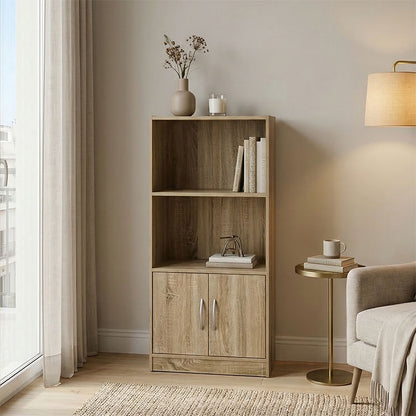 Tekaro bookcase sonoma 60x30x120cm