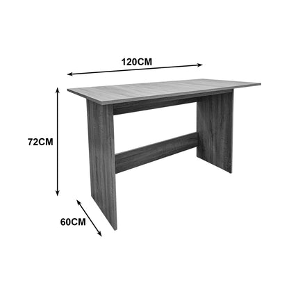 Work desk Taule anthracite 120x60x74cm
