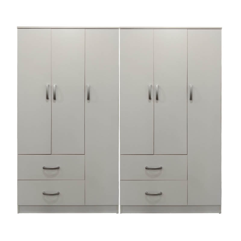 Athos pakoworld six-door wardrobe white 180x42x180cm